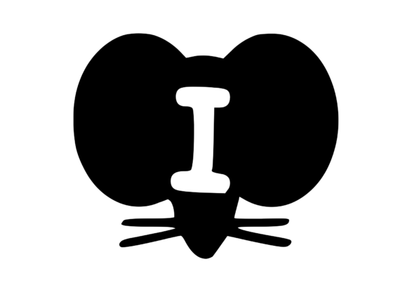 Cute Cartoon Mouse with Mono I