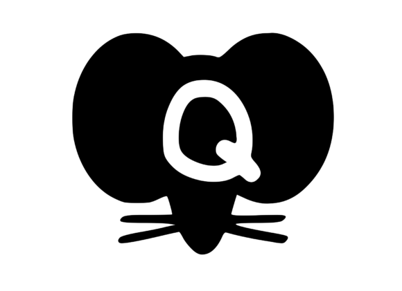 Cute Cartoon Mouse with Mono Q