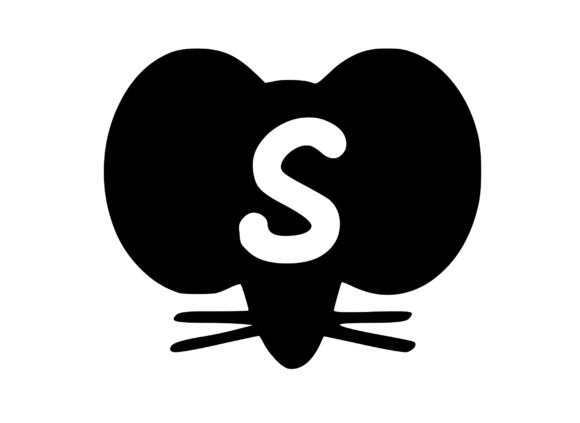 Cute Cartoon Mouse with Mono S