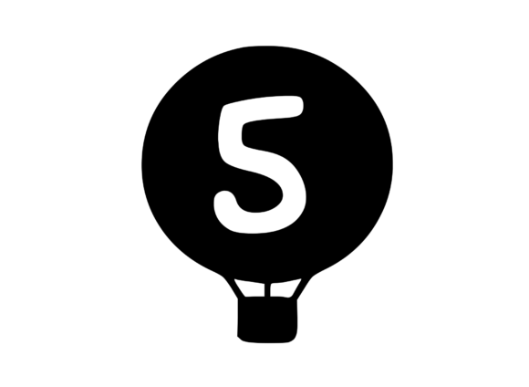 Hot Air Balloon with Mono 5
