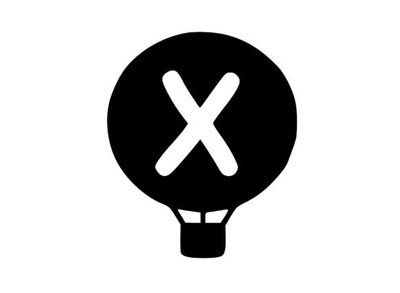Hot Air Balloon with Mono X