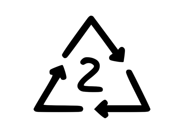 Recycle Symbol with Playful Mono 2