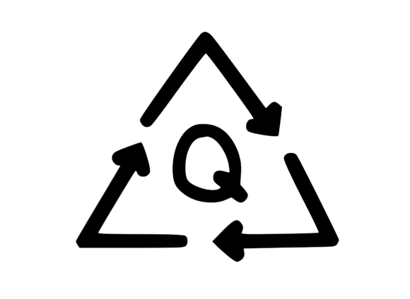 Recycle Symbol with Playful Mono Q: A Designer’s Take on Real Embroidery Use