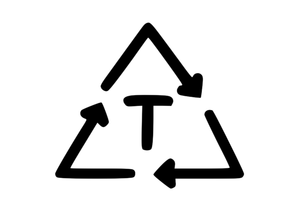 Recycle Symbol with Playful Mono T: A Designer's Honest Review