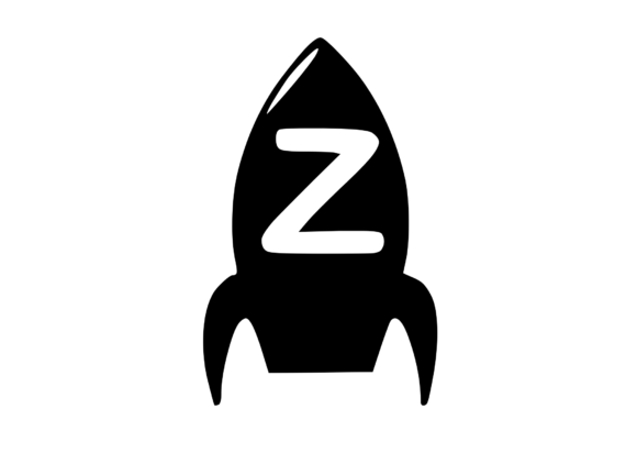 Space Rocket with Playful Mono Z